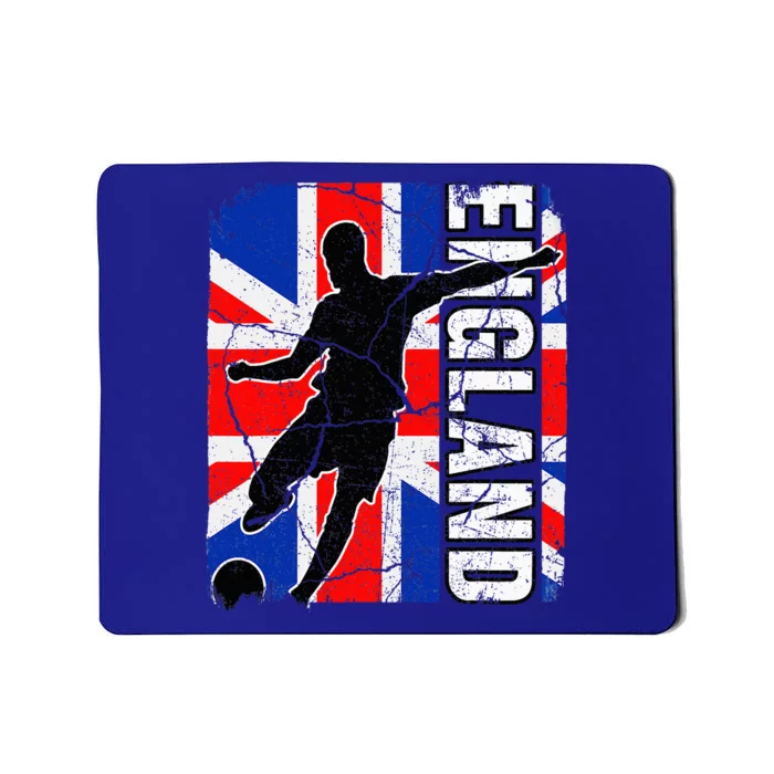 England Soccer Team British Flag Jersey Football Fans Mousepad