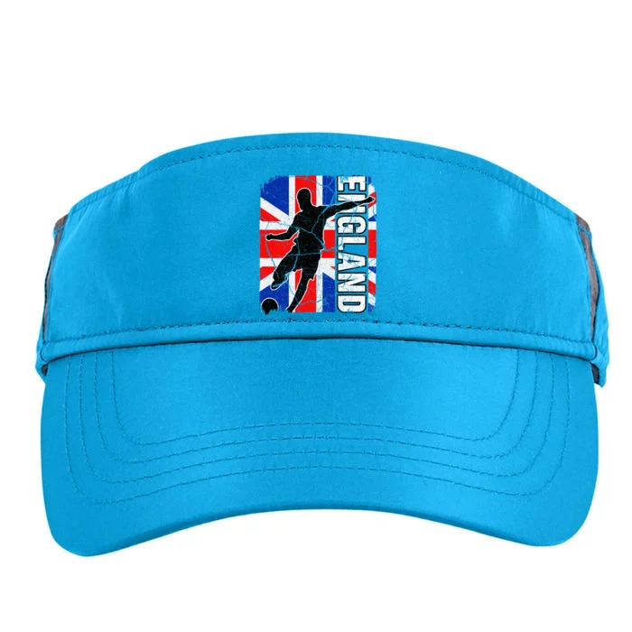 England Soccer Team British Flag Jersey Football Fans Adult Drive Performance Visor