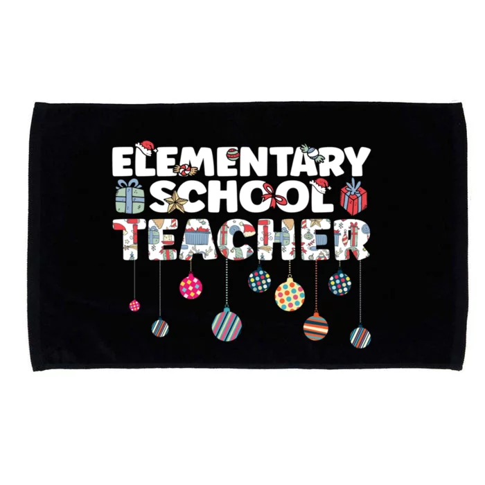 Eletary School Teacher Christmas Vibes Gift Microfiber Hand Towel