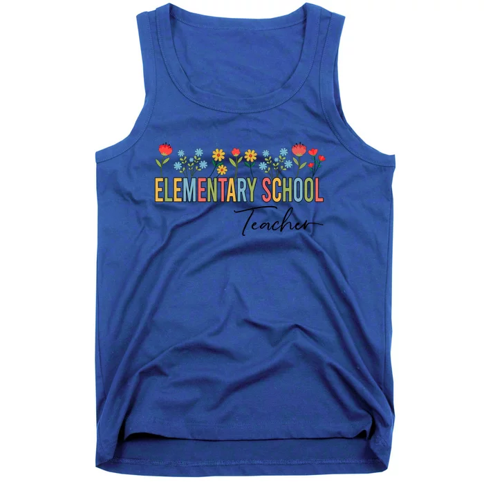 Eletary School Teacher Wildflowers Back To School Gift Tank Top