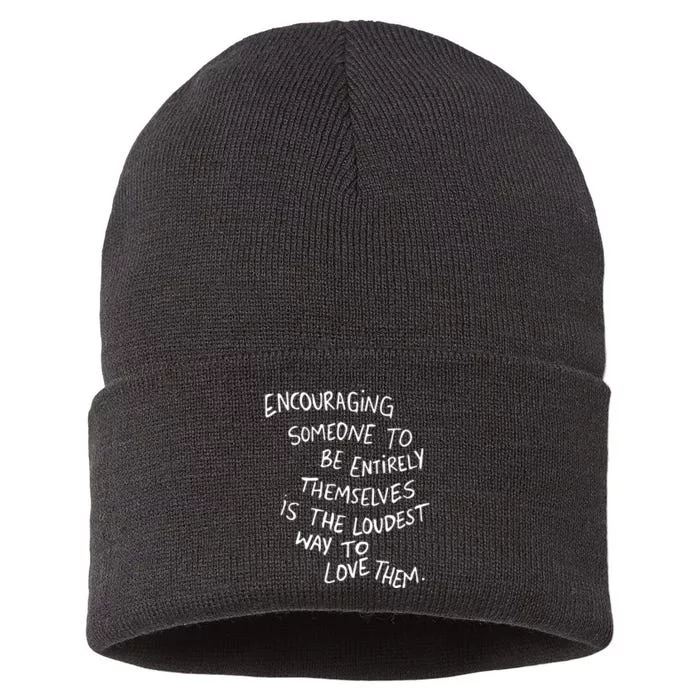 Encouraging Someone To Be Entirely Themselves Is The Loudest Sustainable Knit Beanie