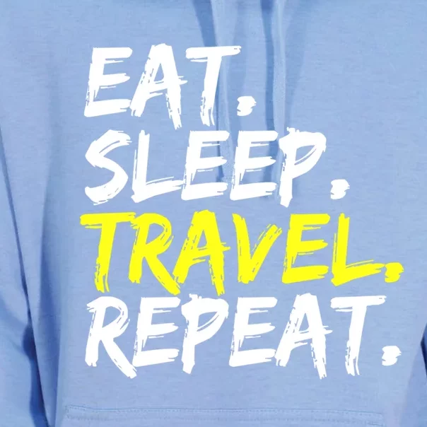 Eat Sleep Travel Repeat Vacation Travel Vacation Trip Cool Gift Unisex Surf Hoodie