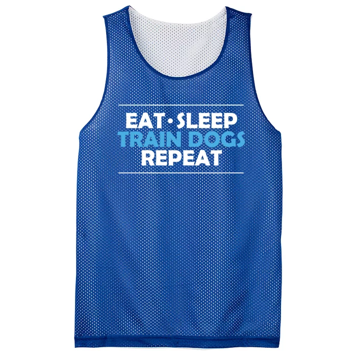 Eat Sleep Train Dogs Repeat Dog Trainer Gift Mesh Reversible Basketball Jersey Tank