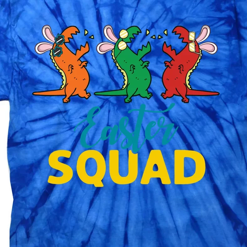 Easter Squad T Rex Dinosaur With Bunny Ears Easter Day Cool Gift Tie-Dye T-Shirt