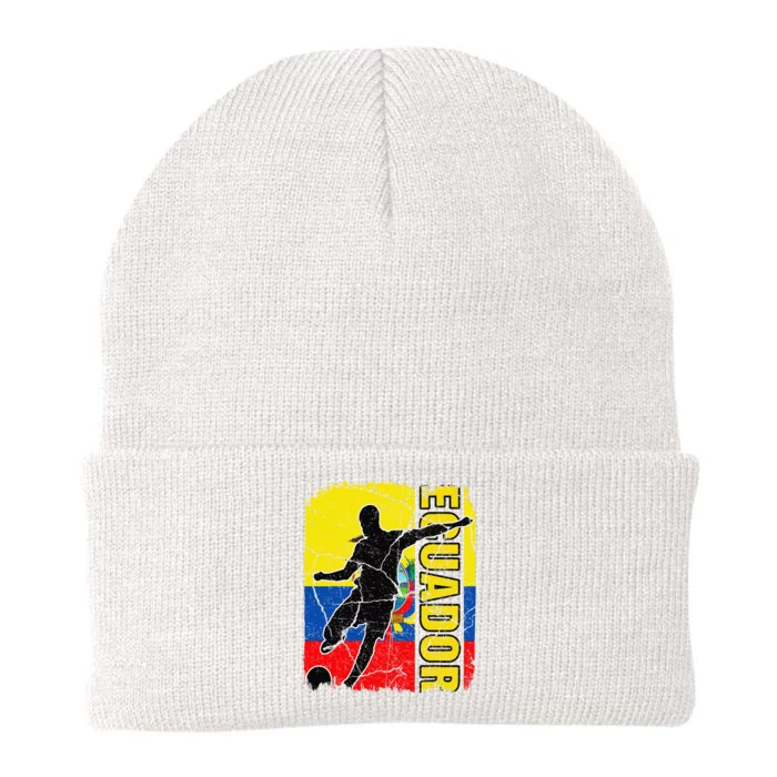 Ecuadorian Soccer Team Ecuador Flag Jersey Football Fans Knit Cap Winter Beanie