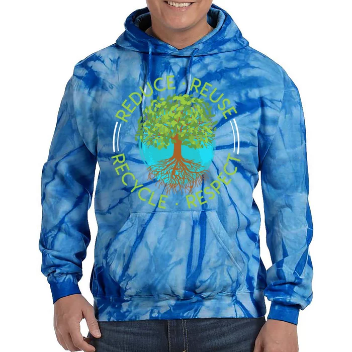 Environtalist Save The Earth Environtal Love Recycling Gift Tie Dye Hoodie