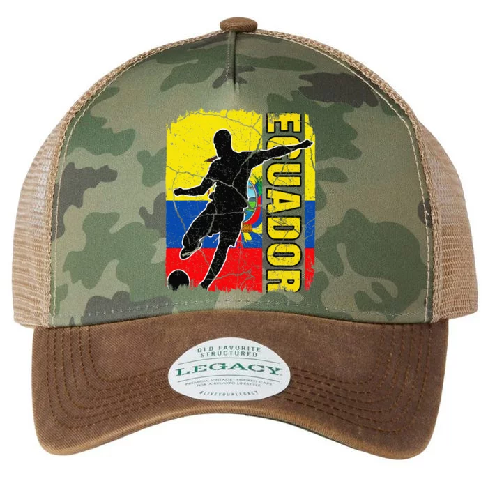 Ecuadorian Soccer Team Ecuador Flag Jersey Football Fans Legacy Tie Dye Trucker Hat