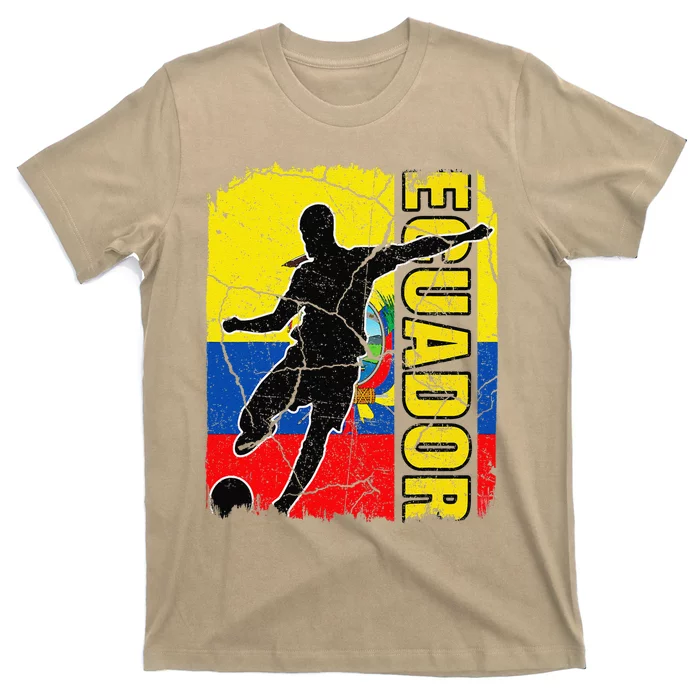 Ecuadorian Soccer Team Ecuador Flag Jersey Football Fans T-Shirt