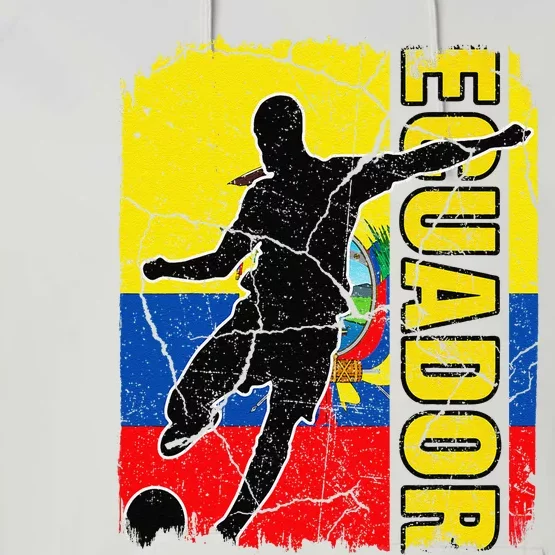 Ecuadorian Soccer Team Ecuador Flag Jersey Football Fans Performance Fleece Hoodie