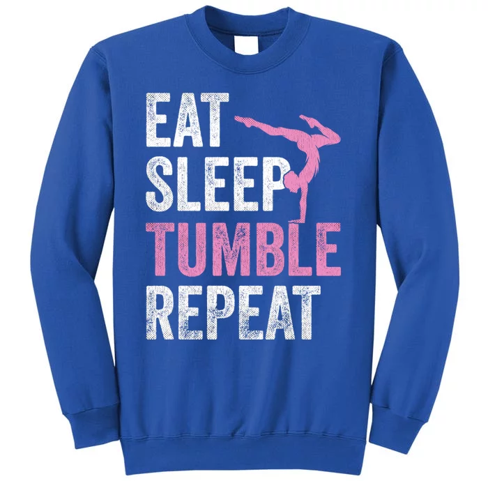 Eat Sleep Tumble Gymnast Outfit Funny Gymnastics Gift Sweatshirt