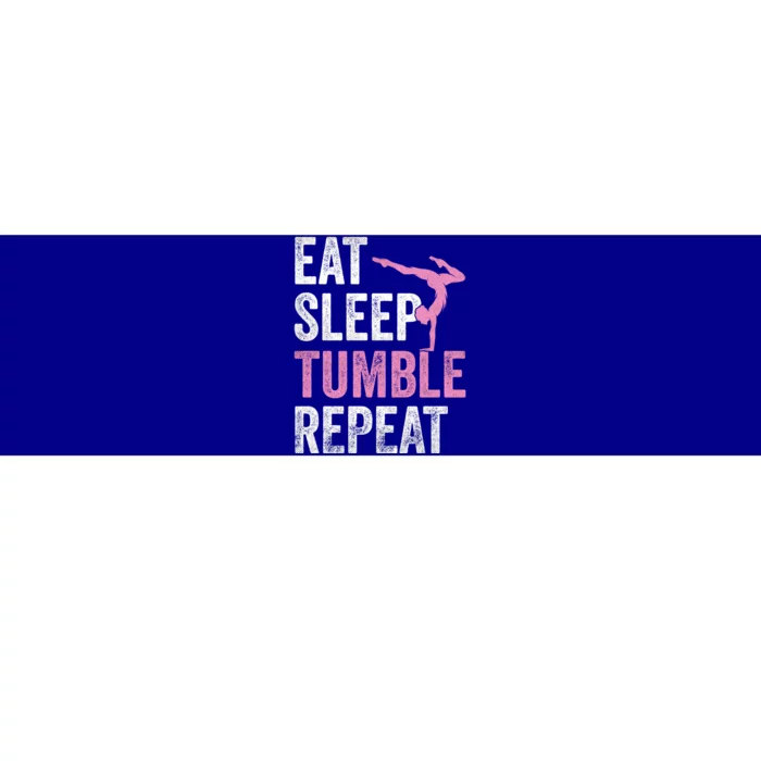 Eat Sleep Tumble Gymnast Outfit Funny Gymnastics Gift Bumper Sticker