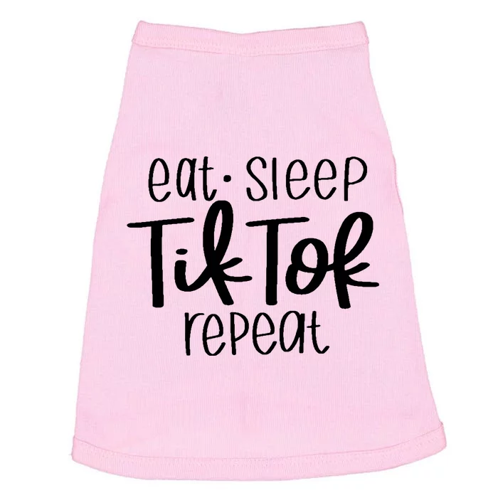 Eat Sleep Tiktok Repeat Doggie Tank