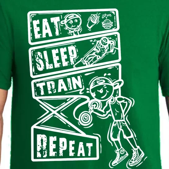 Eat Sleep Train Repeat Pajama Set