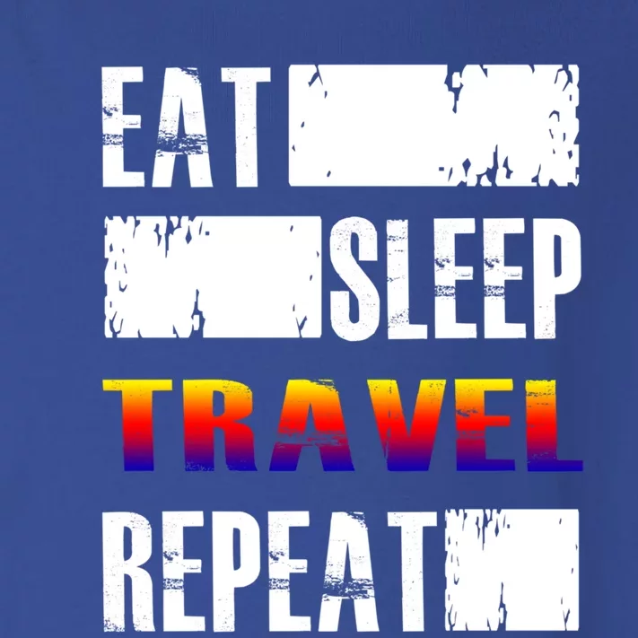 Eat Sleep Travel Repeat Gift Funny Traveler Funny Gift Toddler Long Sleeve Shirt