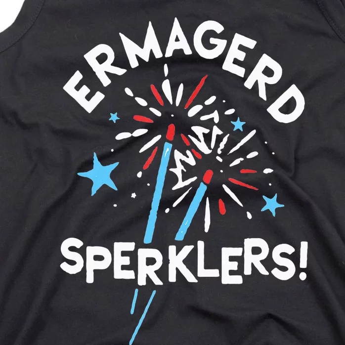 ERMAGERD SPERKLERS! ôth of july tees trending Tank Top