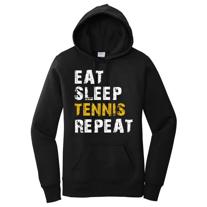 Eat Sleep Tennis Repeat Women's Pullover Hoodie