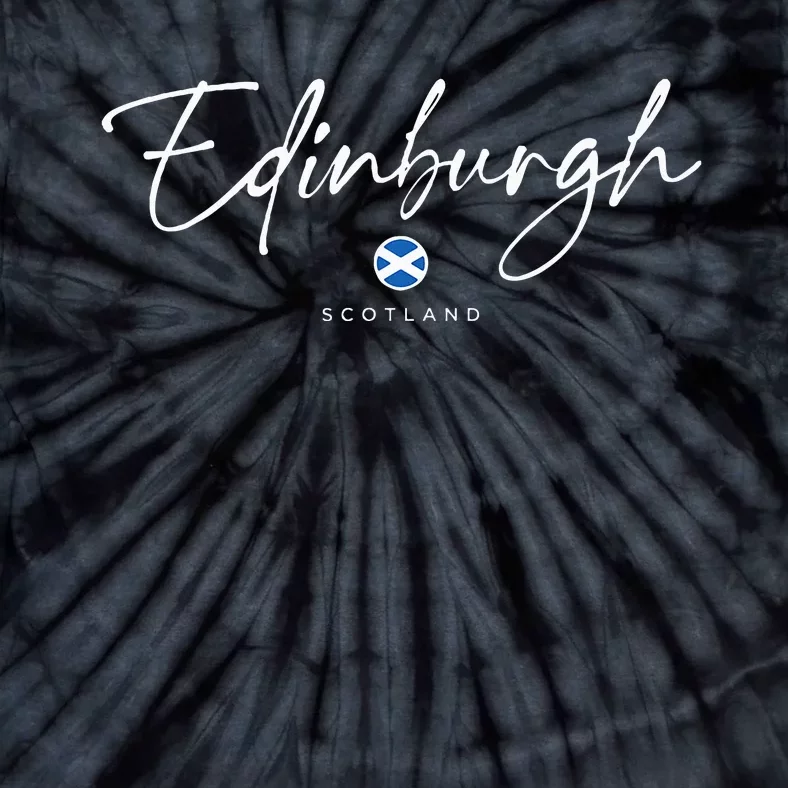 Edinburgh Scotland United Kingdom Uk Flag Tie-Dye T-Shirt