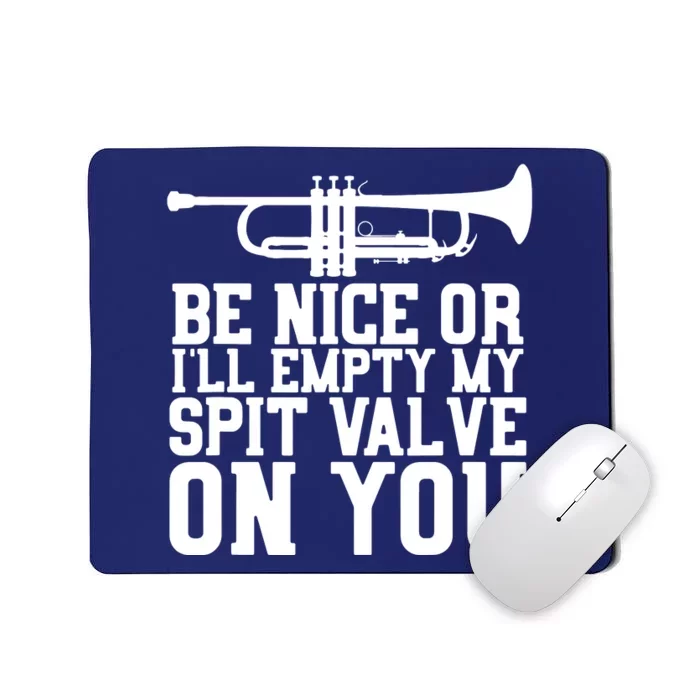 Empty Spit Valve Trumpet For Trumpet Player Mousepad