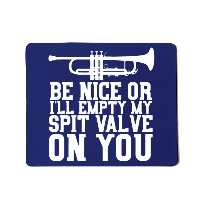 Empty Spit Valve Trumpet For Trumpet Player Mousepad