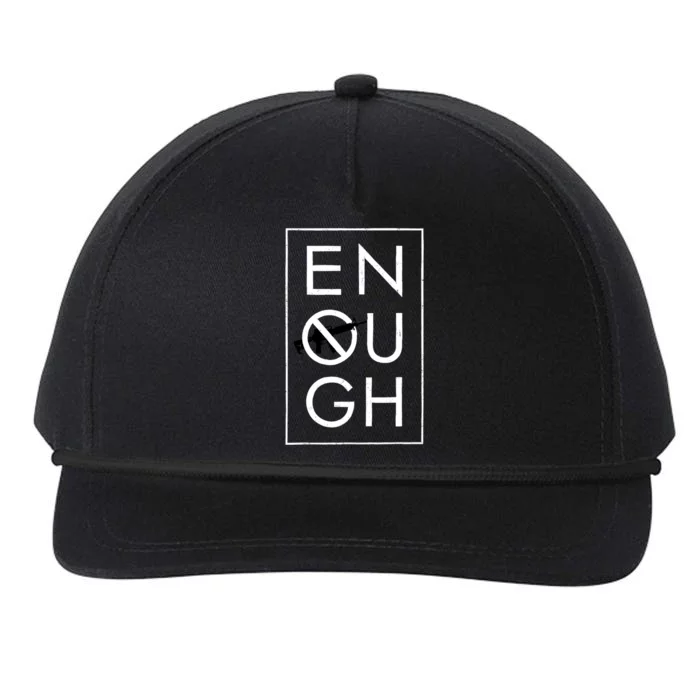 Enough School Walkout Shirt #Enough Ban Assault Weapons Snapback Five-Panel Rope Hat