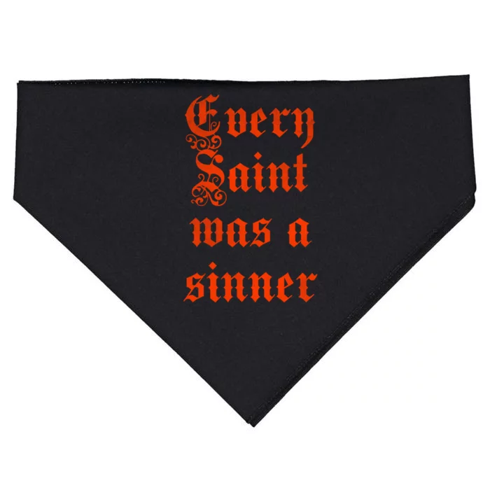 Every Saint Was A Sinner USA-Made Doggie Bandana