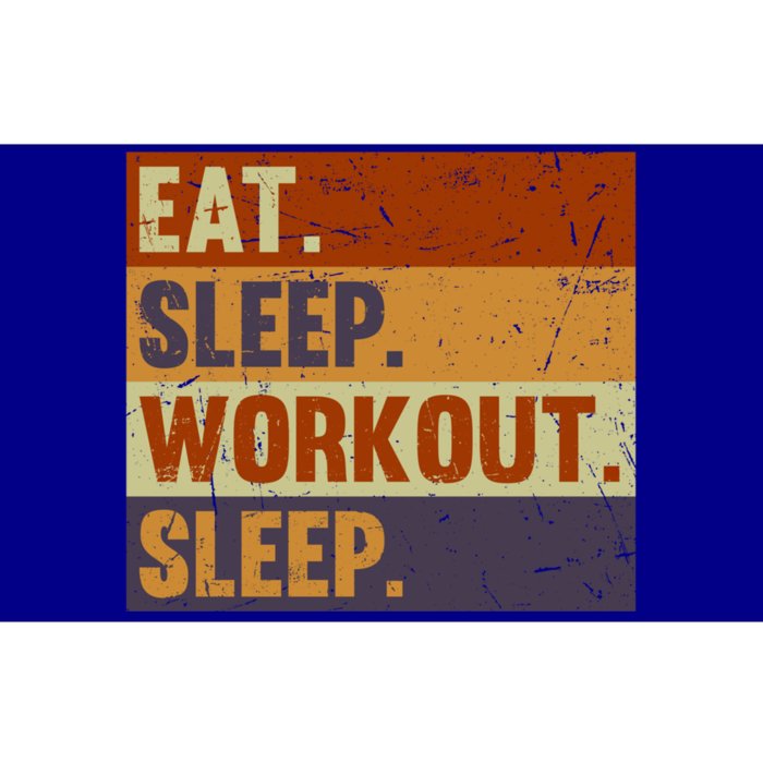 Eat Sleep Workout Repeat Funny Gift Funny Vintage Bodybuilder Gym Meaningful Gif Bumper Sticker