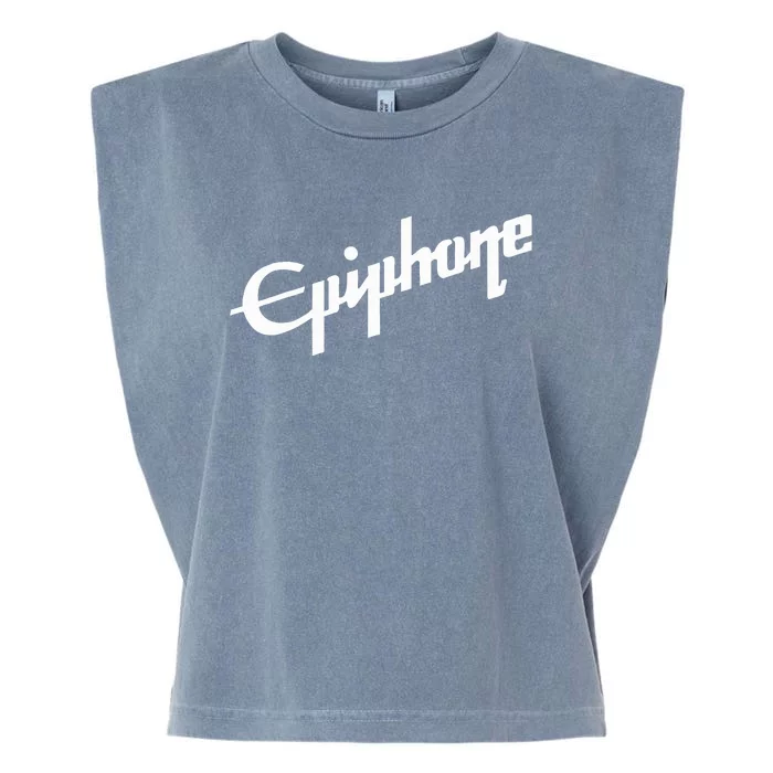 Epiphone Style White Garment-Dyed Women's Muscle Tee