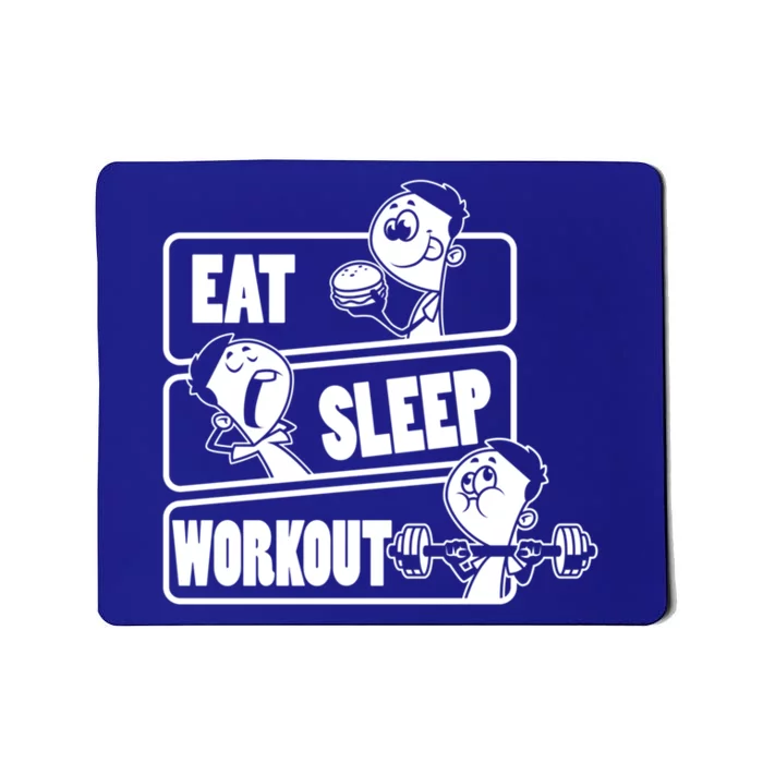 Eat Sleep Workout Repeat Gift Funny Work Out Gym Gift Funny Gift Mousepad