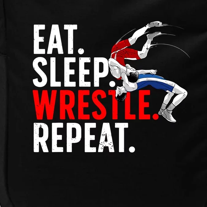 Eat Sleep Wrestle Repeat Impact Tech Backpack