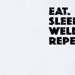 Eat Sleep Weld Repeat Funny Welder Softstyle Adult Sport Polo