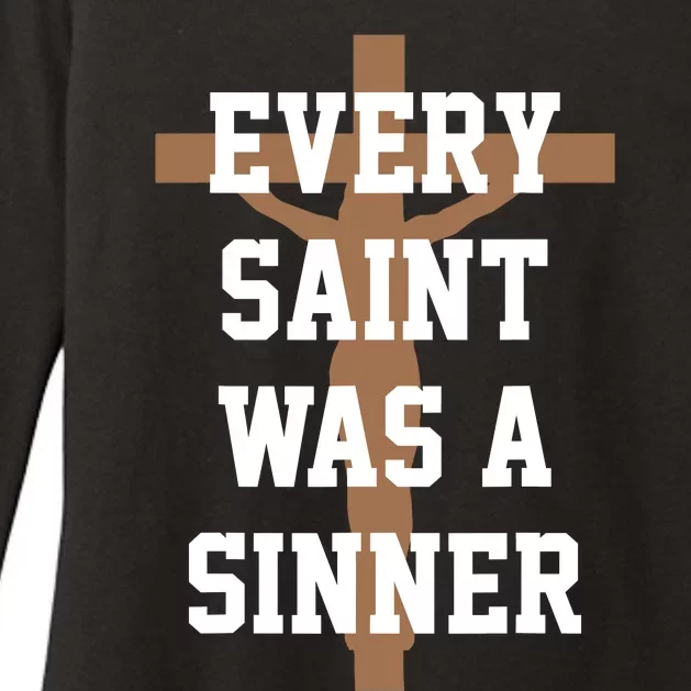 Every Saint Was A Sinner Womens CVC Long Sleeve Shirt