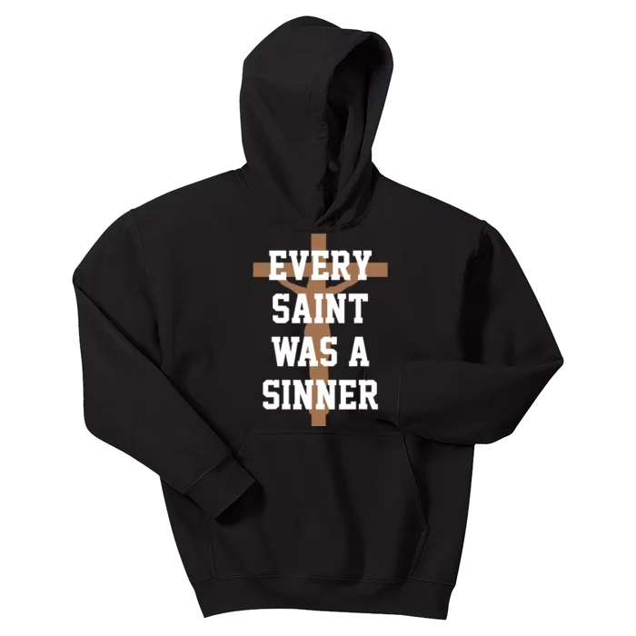 Every Saint Was A Sinner Kids Hoodie