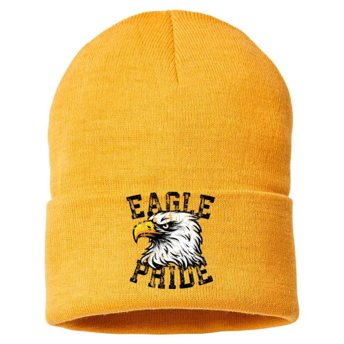 Eagle Spirit Wear Game Day School Mascot Sport Fan Team Sustainable Knit Beanie