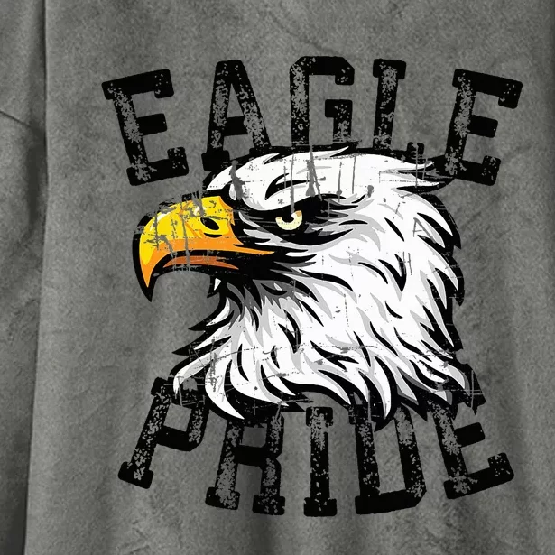 Eagle Spirit Wear Game Day School Mascot Sport Fan Team Hooded Wearable Blanket