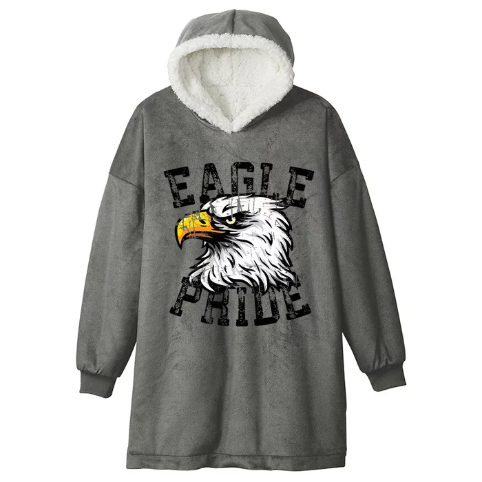 Eagle Spirit Wear Game Day School Mascot Sport Fan Team Hooded Wearable Blanket