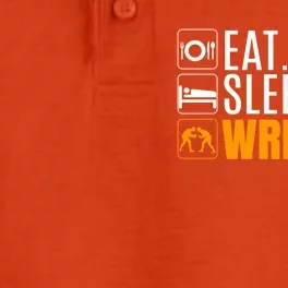 Eat Sleep Wrestle Quote Gift For Wrestler Wrestling Funny Gift Dry Zone Grid Performance Polo