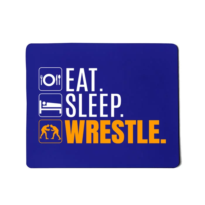 Eat Sleep Wrestle Quote Gift For Wrestler Wrestling Funny Gift Mousepad