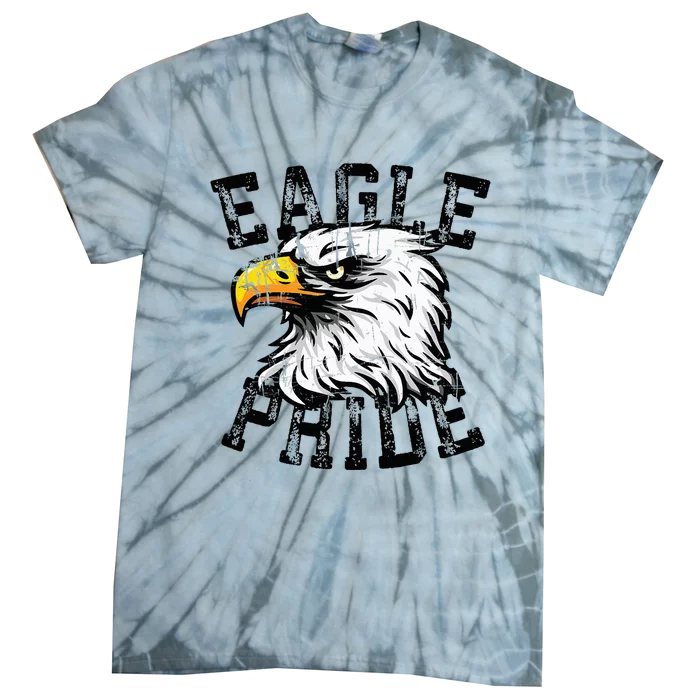 Eagle Spirit Wear Game Day School Mascot Sport Fan Team Tie-Dye T-Shirt