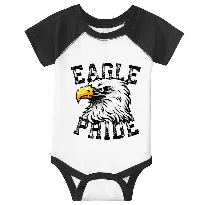 Eagle Spirit Wear Game Day School Mascot Sport Fan Team Infant Baby Jersey Bodysuit