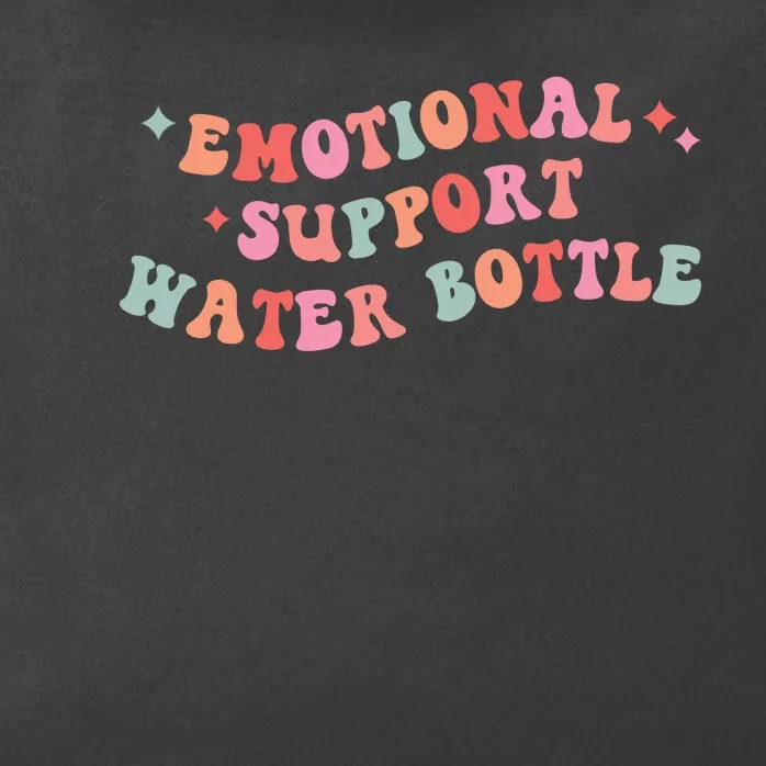 Emotional Support Water Bottle Zip Tote Bag