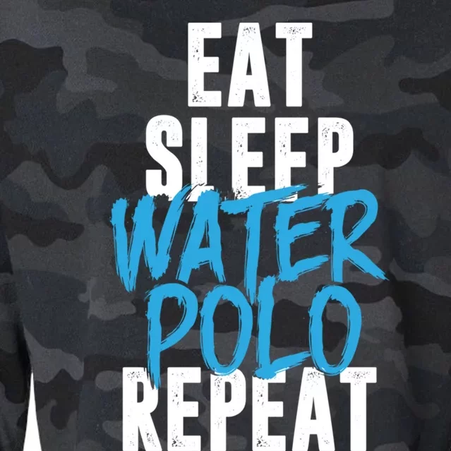 Eat Sleep Water Polo Repeat Cool Water Polo Gift Idea Gift Cropped Pullover Crew