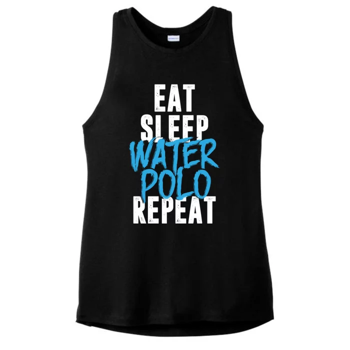 Eat Sleep Water Polo Repeat Cool Water Polo Gift Idea Gift Ladies Tri-Blend Wicking Tank