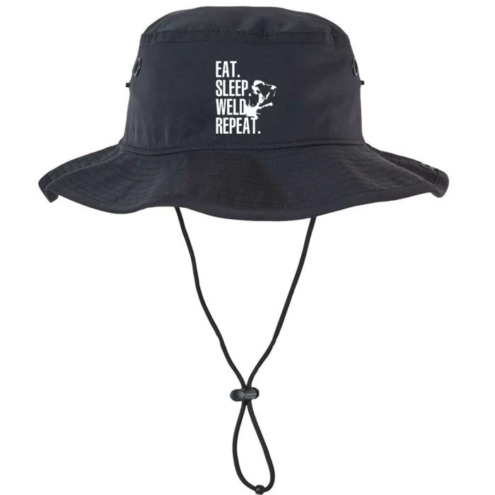 Eat Sleep Weld Repeat Welder Legacy Cool Fit Booney Bucket Hat