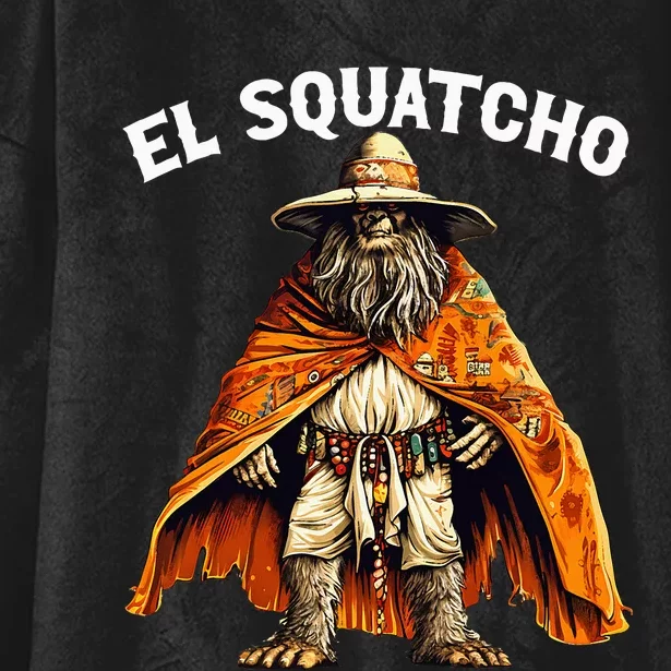 El Squatcho Western Mexican Bigfoot Sasquatch Lover Hooded Wearable Blanket