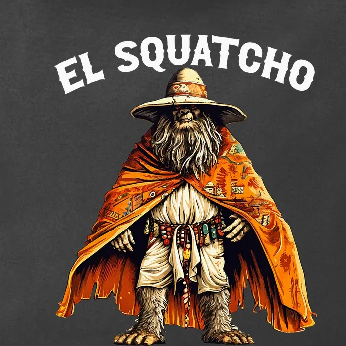 El Squatcho Western Mexican Bigfoot Sasquatch Lover Zip Tote Bag