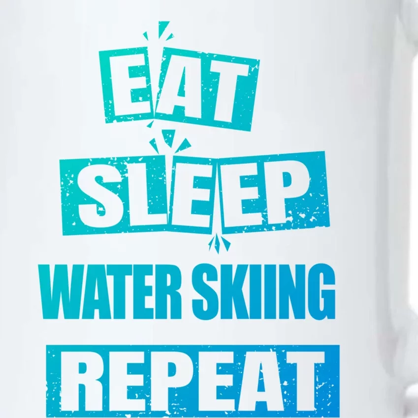 Eat Sleep Water Skiing Repeat Funny Water Skiing Gift Black Color Changing Mug