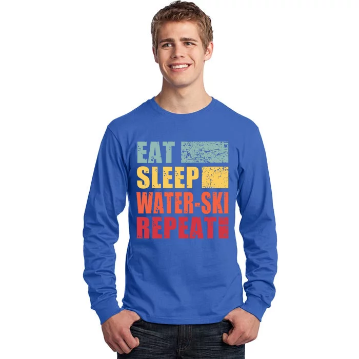 Eat Sleep WaterSki Repeat Gift Tall Long Sleeve T-Shirt