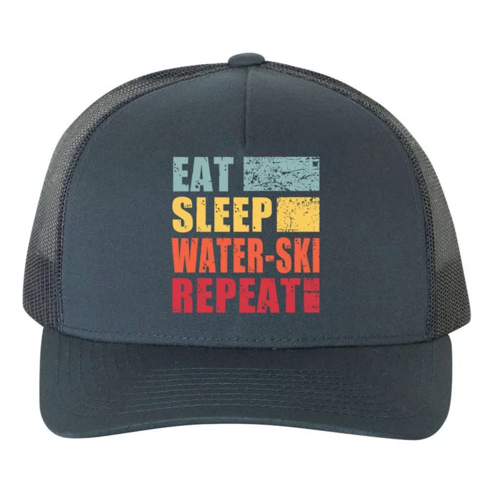 Eat Sleep WaterSki Repeat Gift Yupoong Adult 5-Panel Trucker Hat