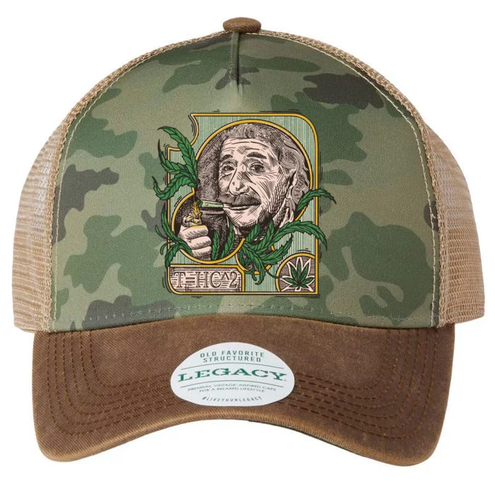 Einstein Smoking Weed Legacy Tie Dye Trucker Hat