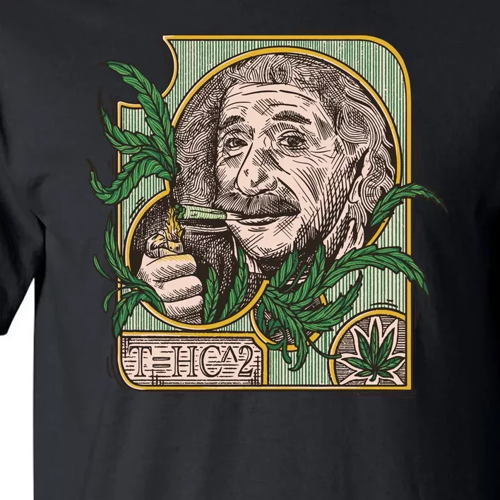 Einstein Smoking Weed Tall T-Shirt